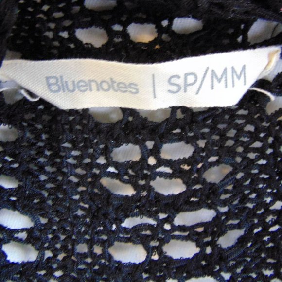 BLUENOTES Long Open Front Fringed Vest Size SP/MM - Picture 4 of 4